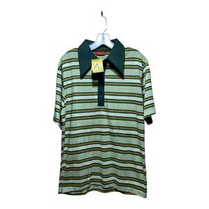 Vintage Old New Stock (NWT) Sears Men’s Shop Striped Polo Sz Large